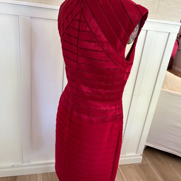 Adrianna Papell Red Cocktail Dress - Picture 3 of 8